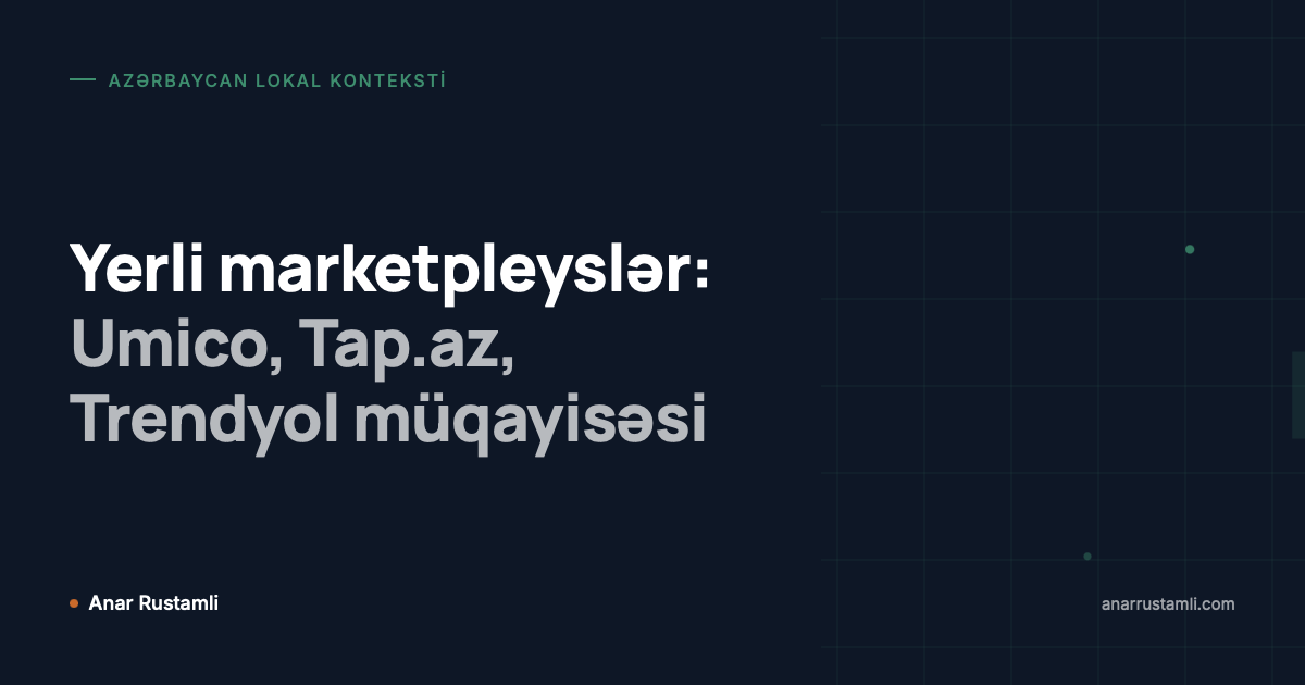 Yerli marketpleyslər: Umico, Tap.az, Trendyol müqayisəsi posteri
