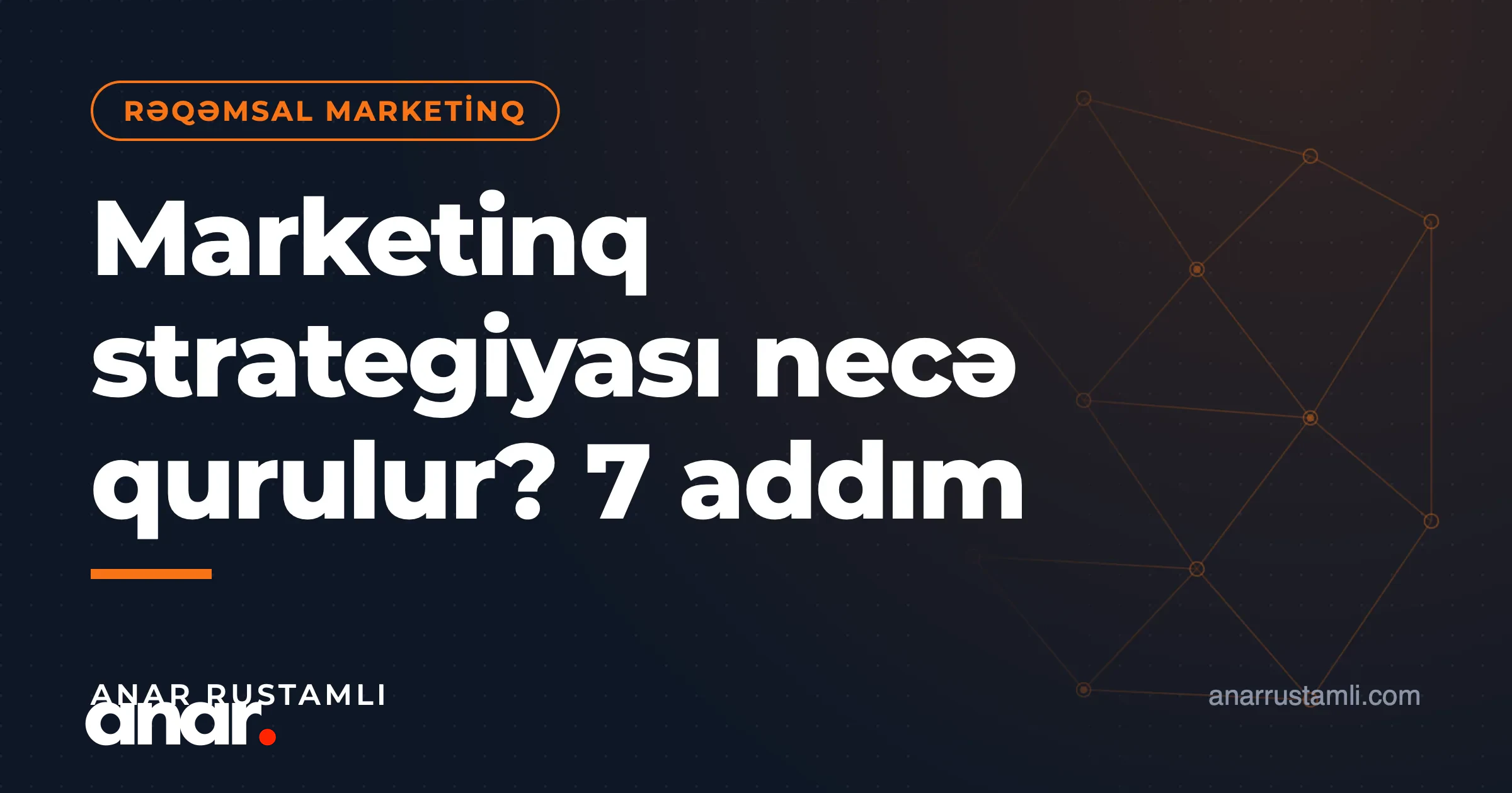 Marketinq strategiyası necə qurulur? 7 addım — Anar Rustamli