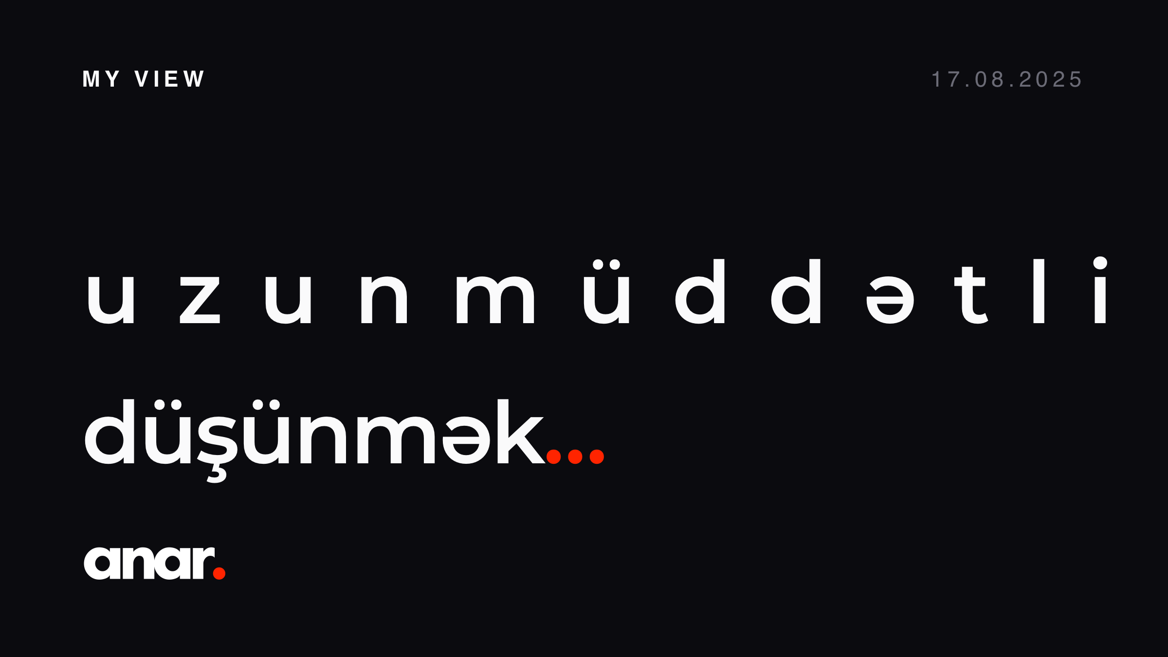 Uzun müddətli düşünmək niyə çətin olur?